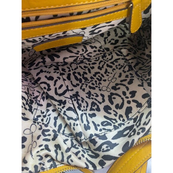 Jessica Simpson Mustard Large Mackenzie Double Handle Crossbody/Satchel - Picture 8 of 9